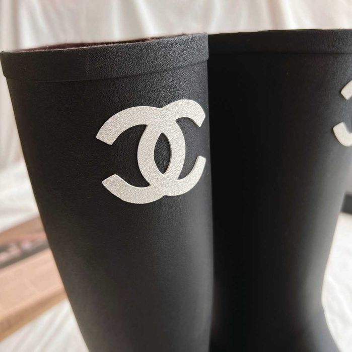 Chanel Rubber Boots - cizme cauciuc/premium/full pack