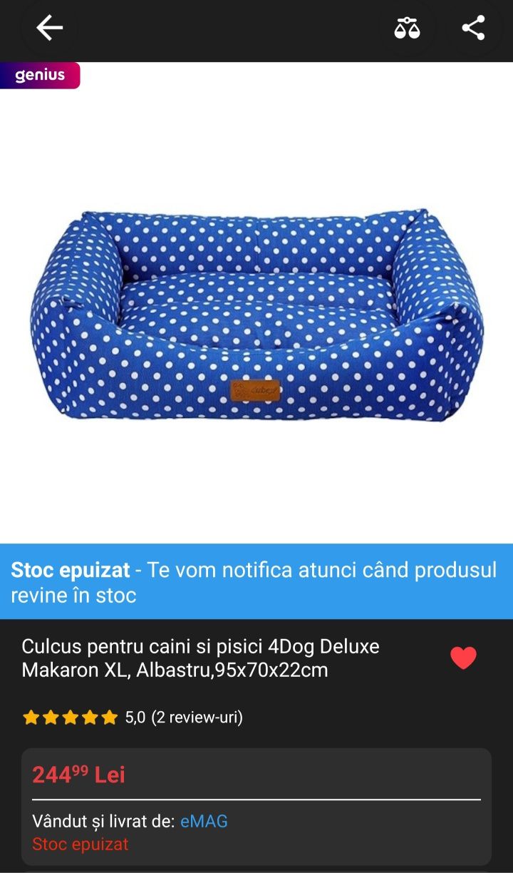 Pătuț pentru cățel și pisici