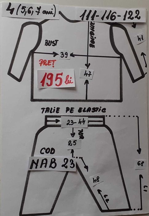 Costum popular pentru copii 5-6-7 ani