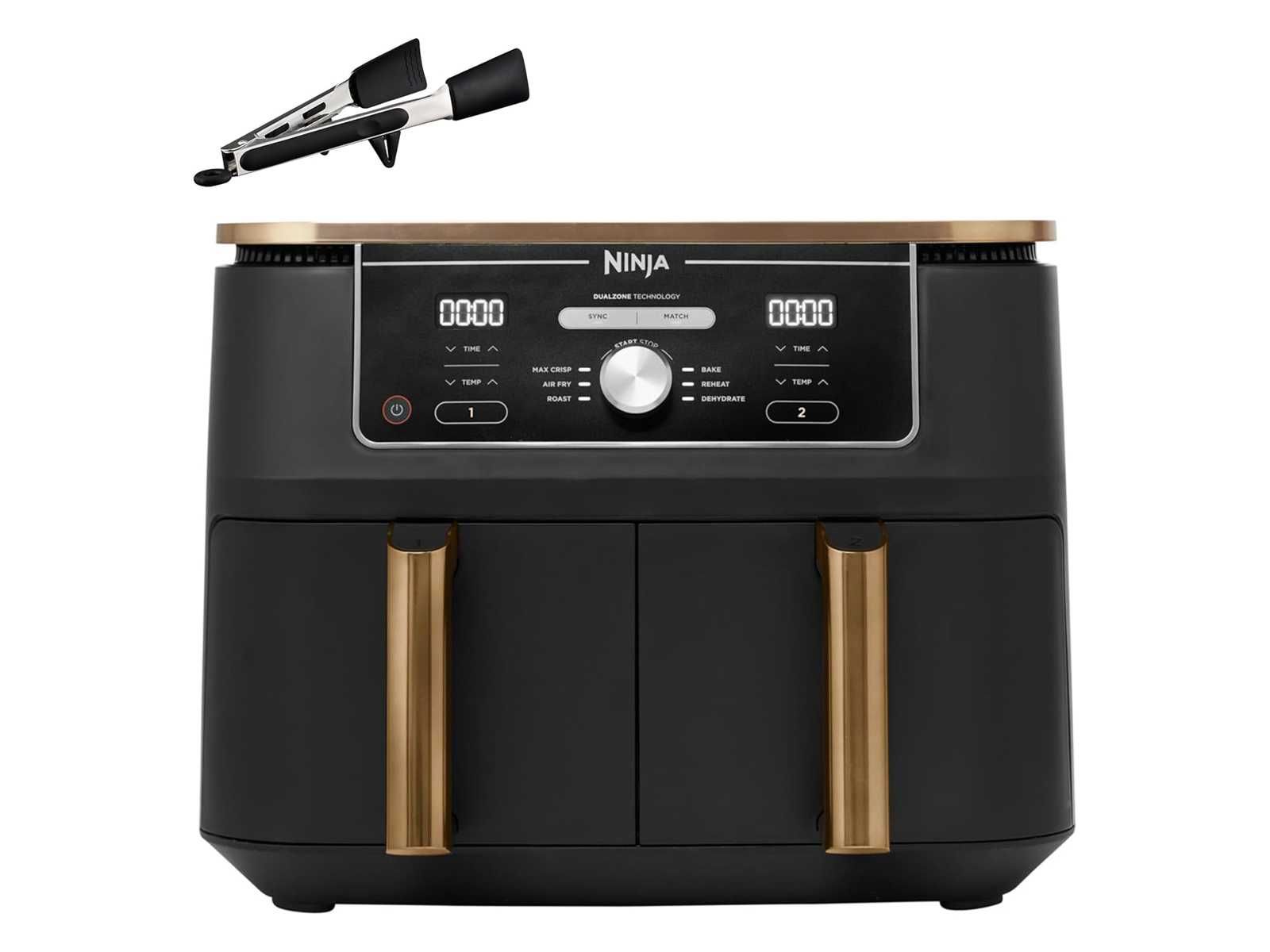 Двузонов фритюрник с горещ въздух Ninja Foodi Dual Zone AF400EUCP 9.5L