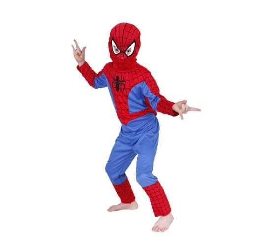 Костюм спайдърмен + Ръкавица с пулове + Светеща маска spiderman