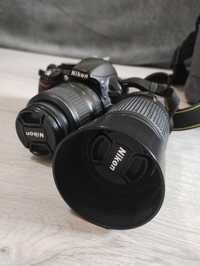 Nikon dslr D3100 + 2 obiective, geantă și accesorii