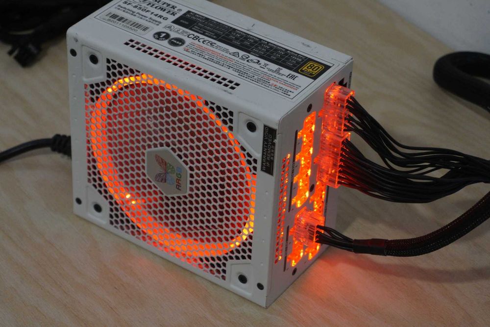 Захранване PSU 850W Super Flower RGB White 80+ Gold / Вкл.ДДС