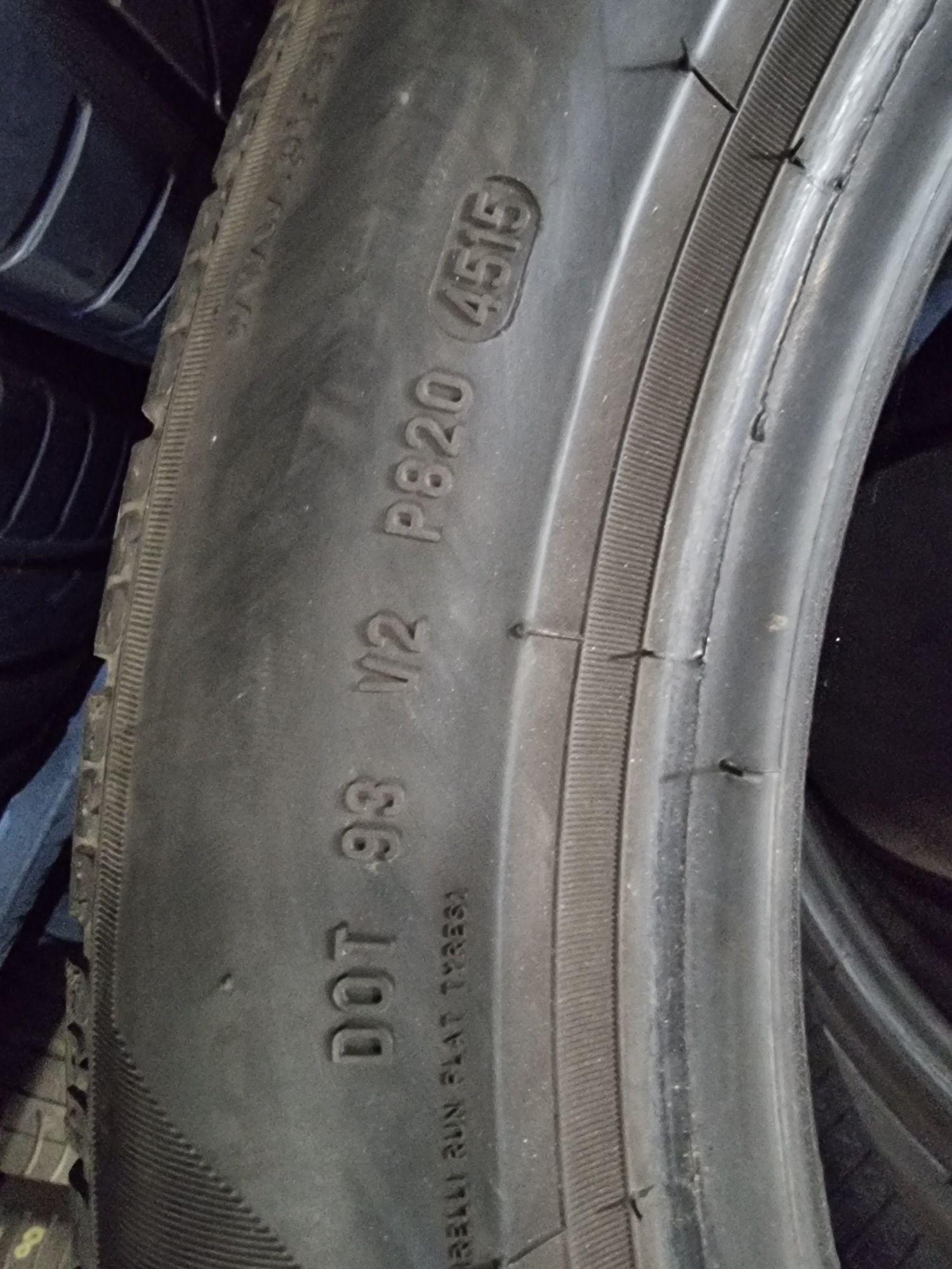 245 50 18 pirelli de iarna  runflat adâncime profil 6,5mm dot 45/15.