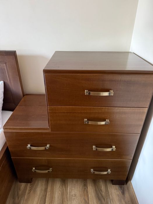 Mobilier complet din lemn masiv de fag + 2 canapele tapitate