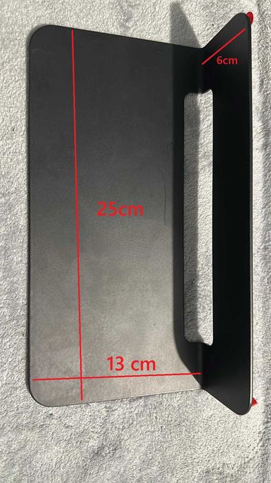 Polita/Raft negru din metal, cu banda dublu adeziva