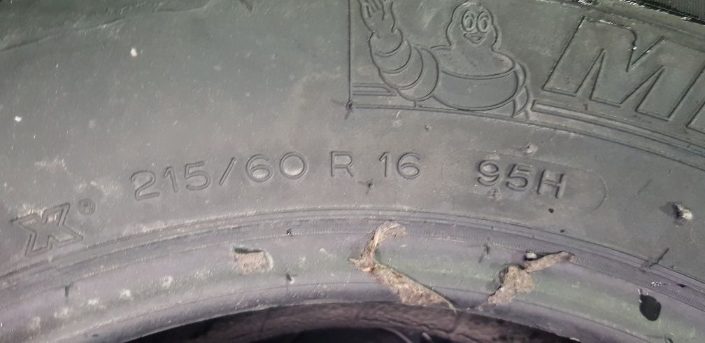 Anvelope 2x215 60 16 michelin dot 17 mm 5