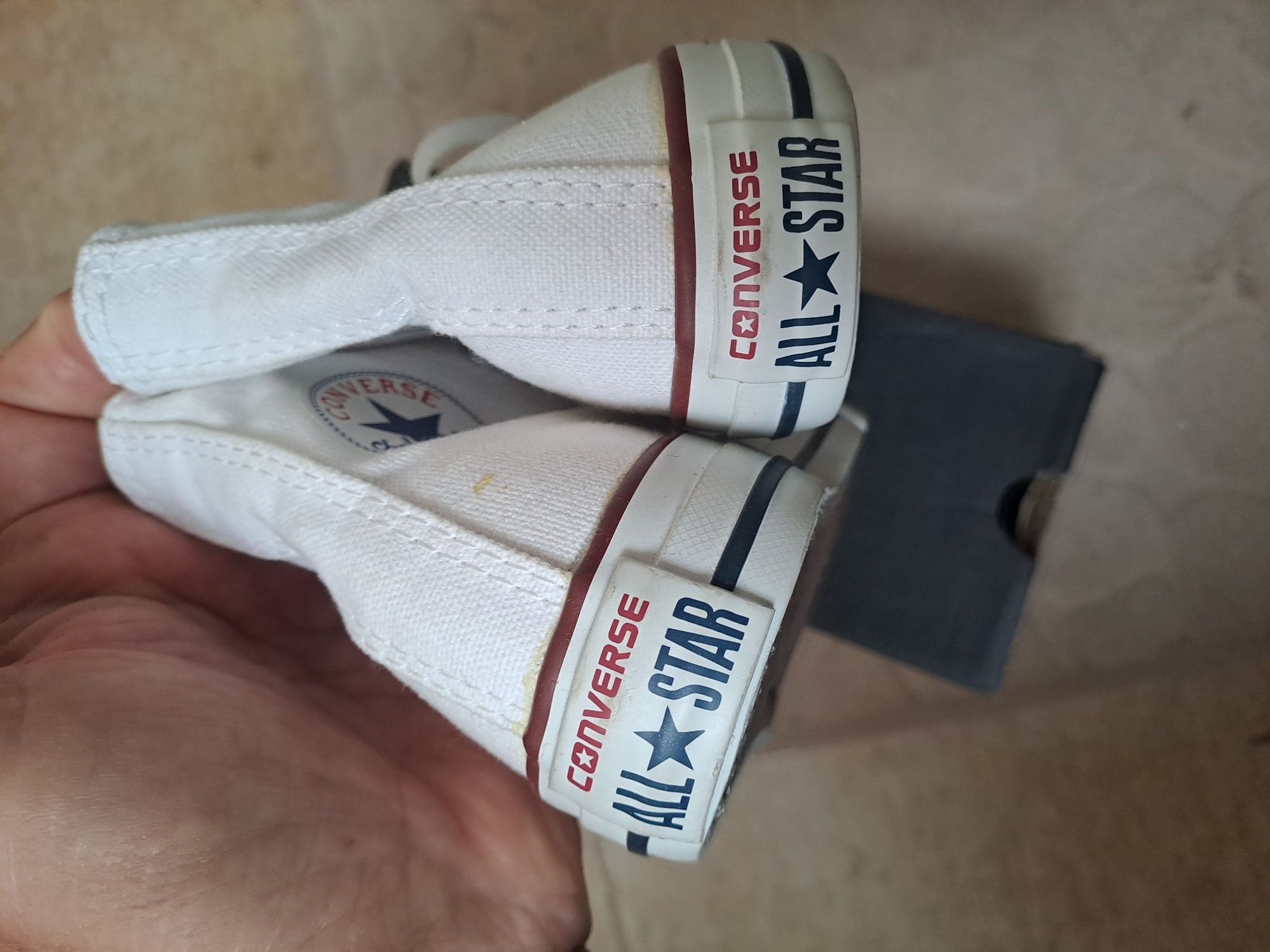 Converse albi mar 30 noi Originali
