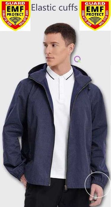 Екранирано Яке с Метални Нишки ЕМП Електромагнитен Щит EMP Излъчване