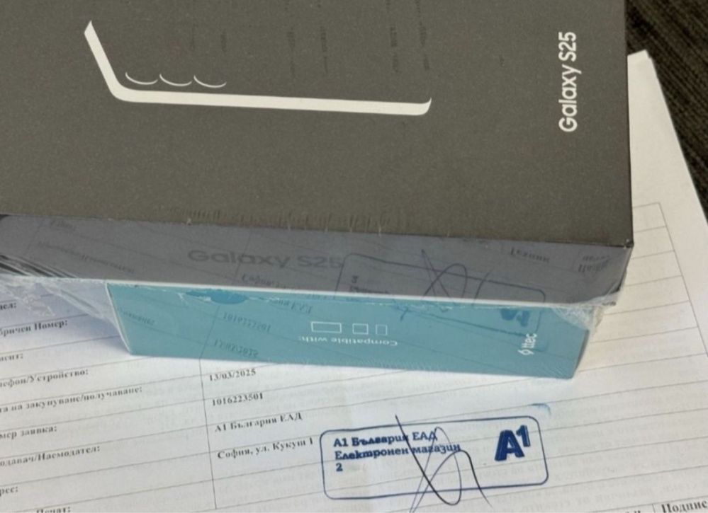 ЗАПЕЧАТАН 256GB Samsung Galaxy S25 Гаранция A1 2027 г. Navy