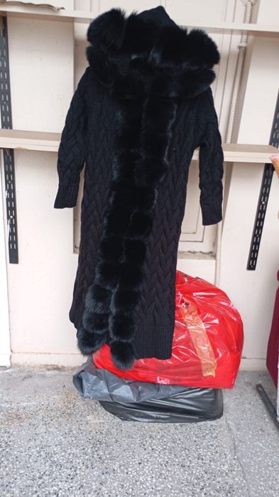 Cardigan blana naturala