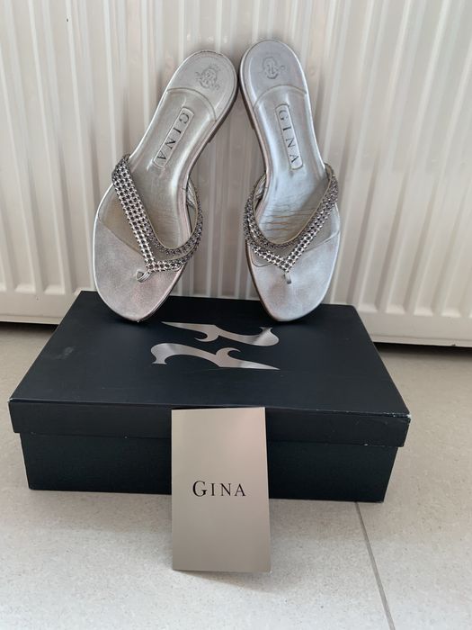 Șlapi de lux GINA cu cristale  Swarovsky, model Calvin