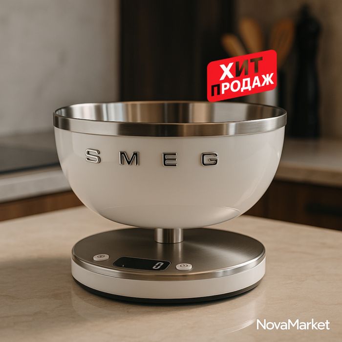 Кухонные весы с чашей Smeg Style — точность и премиальный дизайн