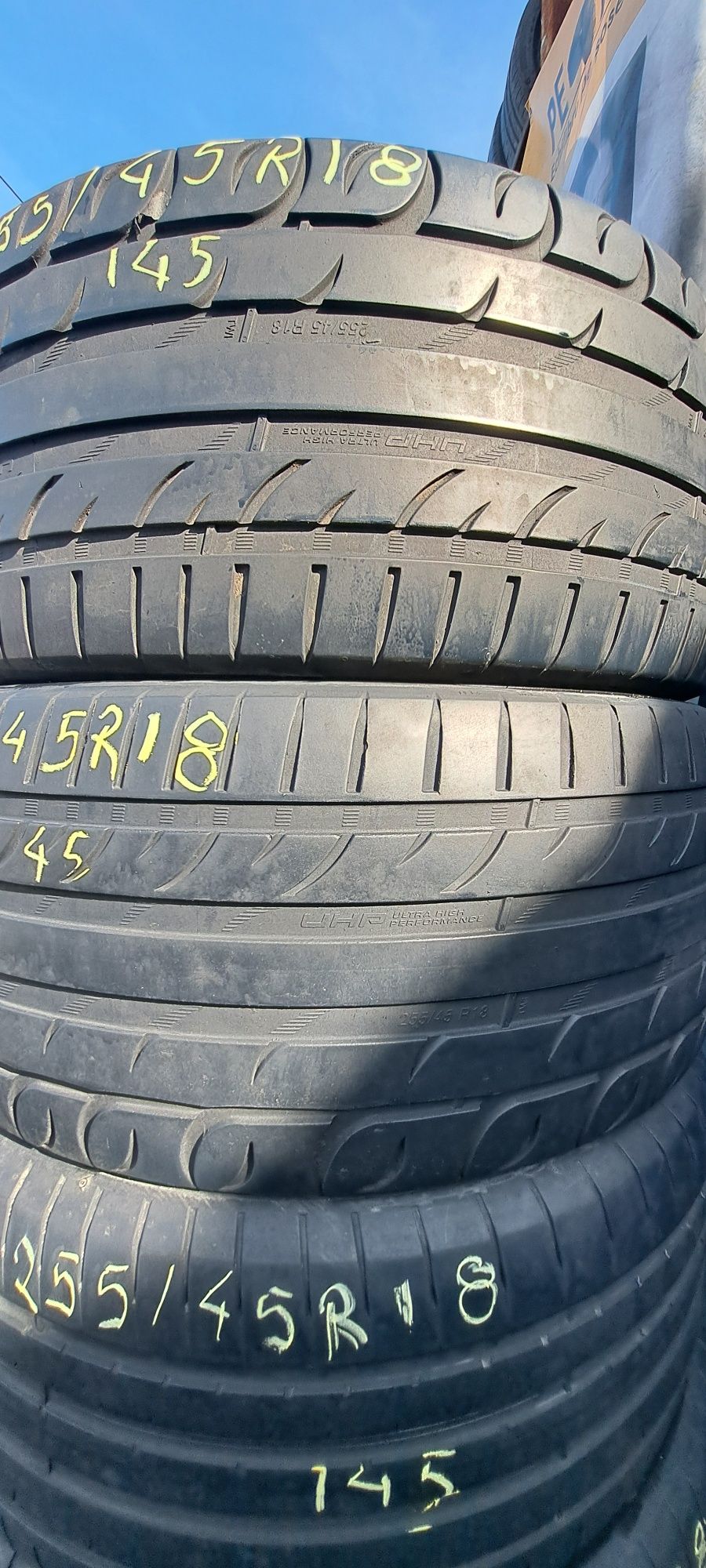 4 anvelope vara 255/45r18 Dunlop și Tigar Montaj Gratuit