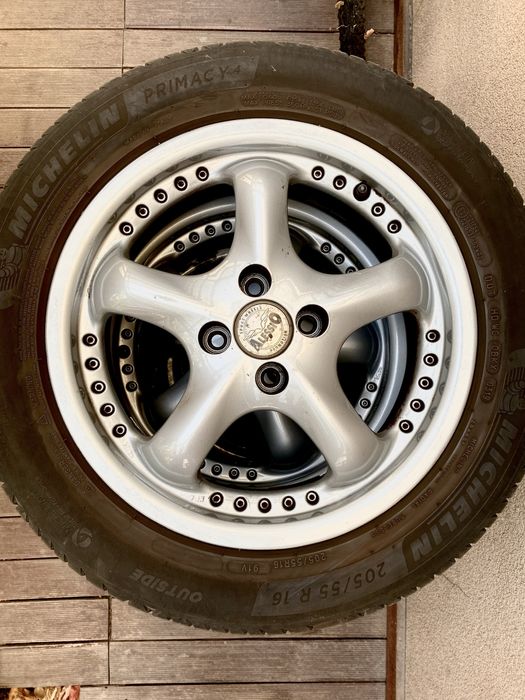 Jante aliaj roți cu anvelope vară Opel Astra H 4x100 / 205 55 r16