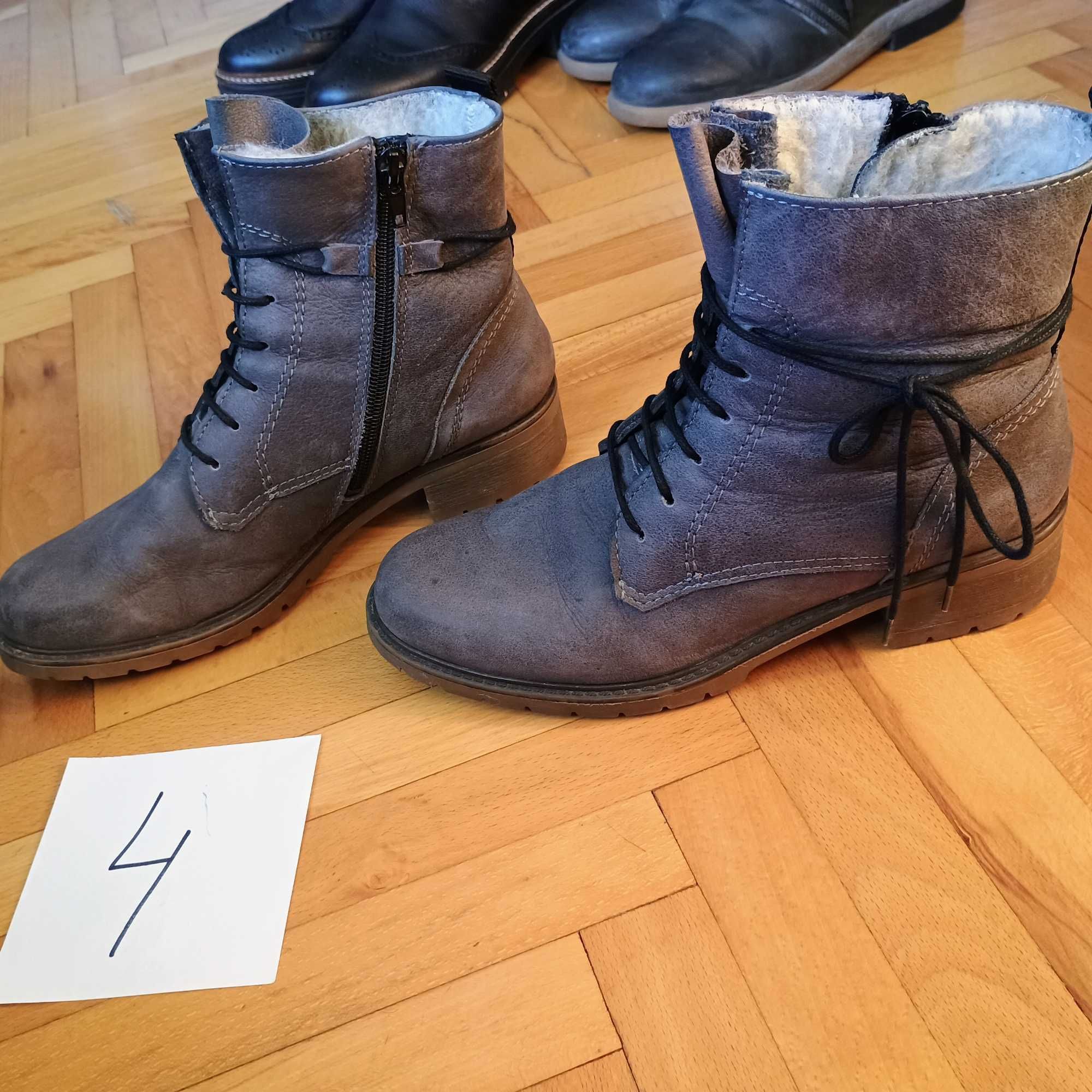 Кожени боти есен/зима 38 39 номер