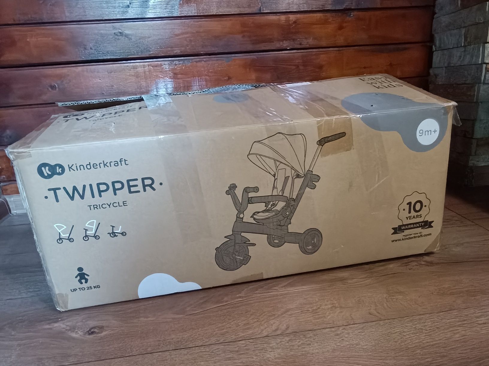 Триколка KinderKraft Twipper 360° сива