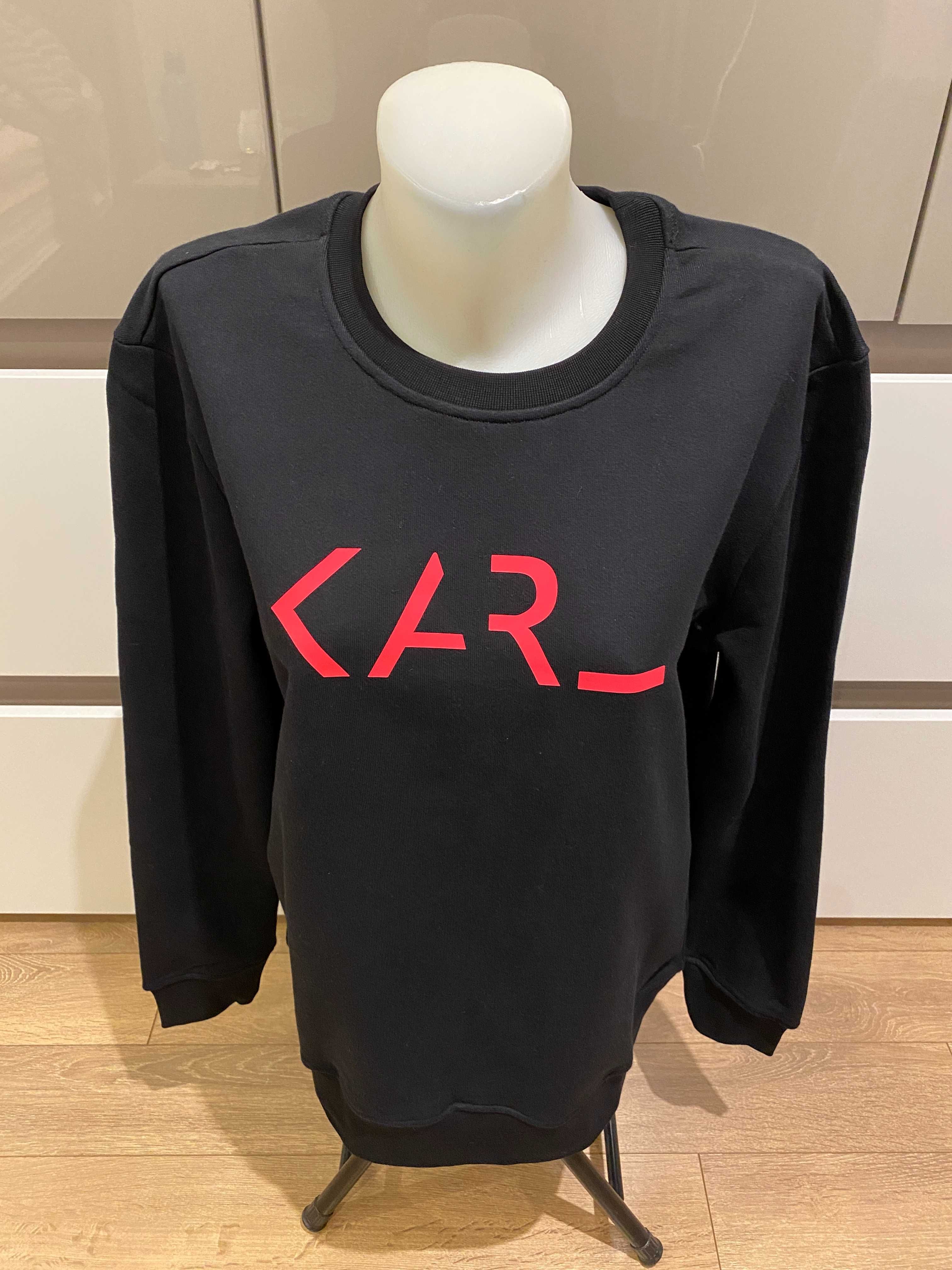 Оригинална дамска блуза Karl Lagerfeld, черна , размери: L и XL
