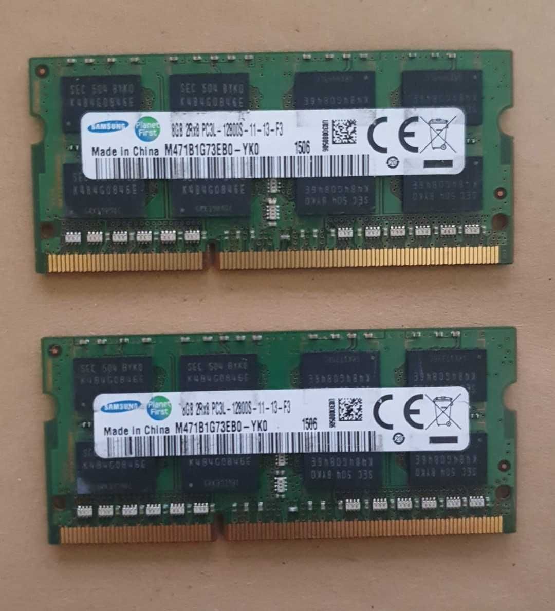Memorie Kit 16GB DDR3 1600 Samsung (2 x 8GB DDR3), pentru laptop
