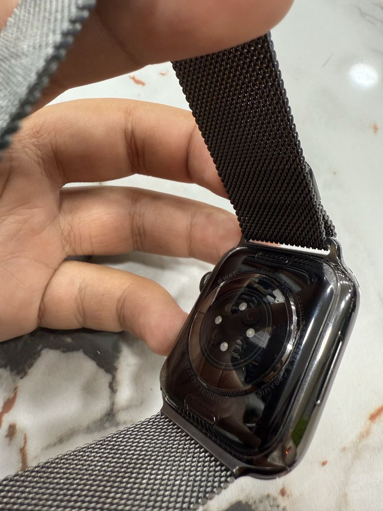 Apple watch series 9 milanese в хорошем состояни