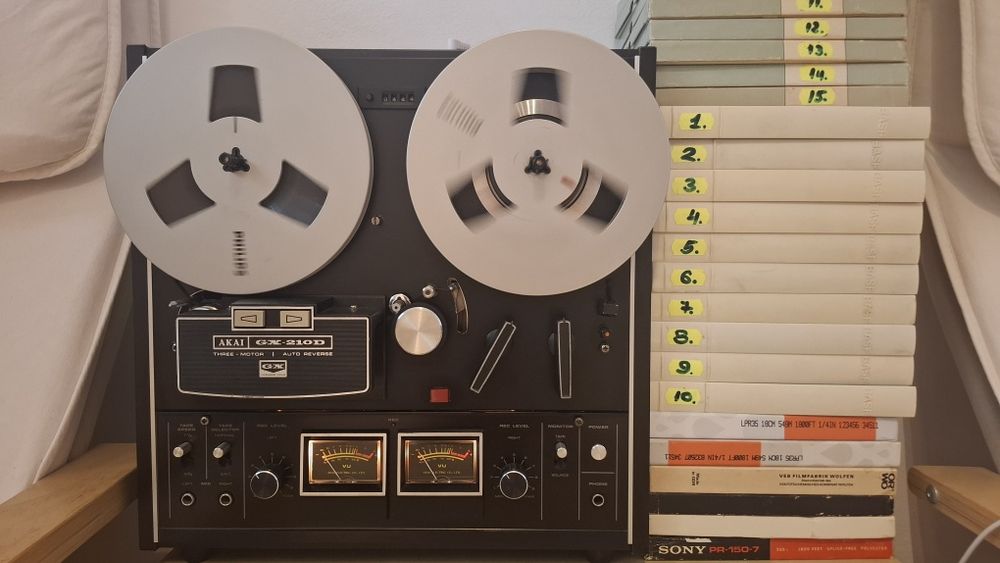 Magnetofon Akai GX 210 Autorevers Benzi magnetofon.