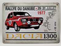 Panou metalic decorativ Dacia 1300 - Raliul Dunării: 29-31 iulie 1977