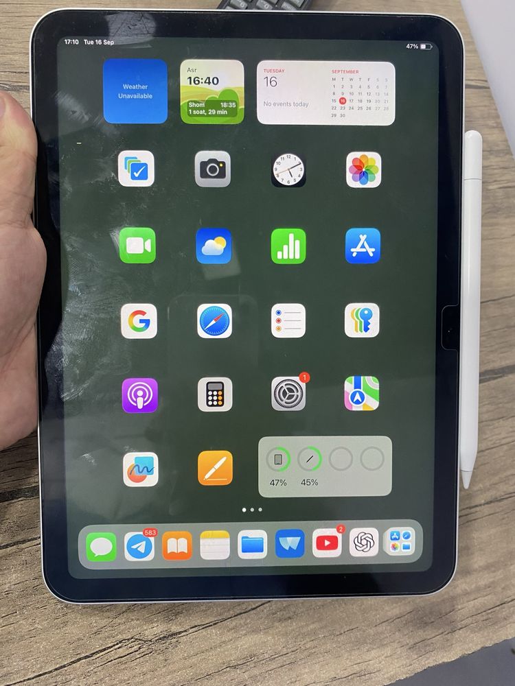 Ipat gen 10 + Apple Pencil USB-C