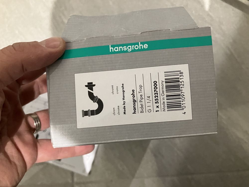 Хромирани удължители за сифон Hansgrohe / Grohe