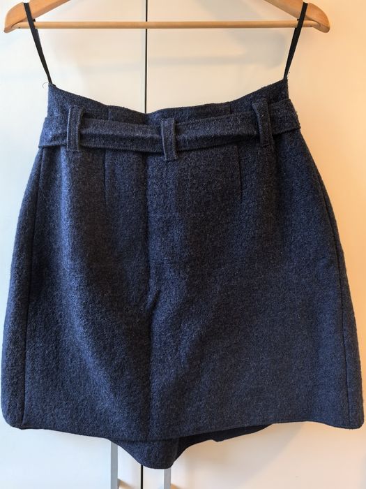 Fustă bleumarin 100% lână - măsura M