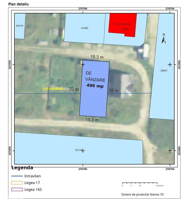 Teren intravilan 496mp la Fughiu