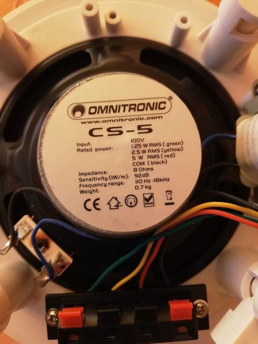 Тонколона за вграждане Omnitronic