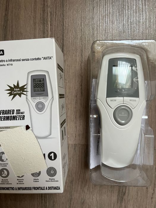 Безконтактен инфрачервен термометър–медицински, за чело, бебета,