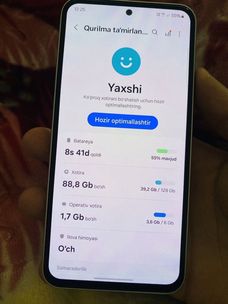 Samsung A54 aybi yuq srochni sotiladi