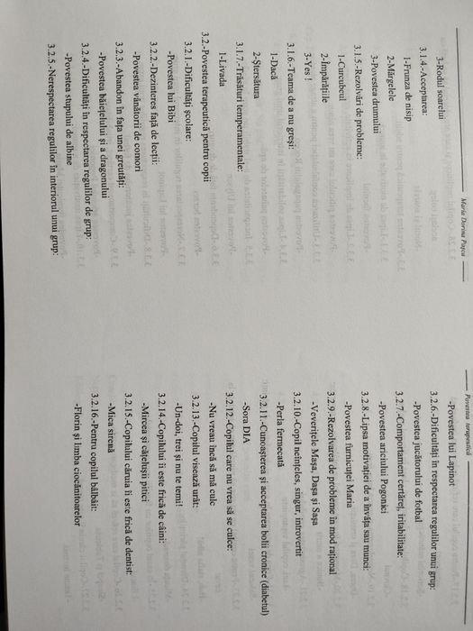 Povestea terapeutica Maria Dorina Pasca