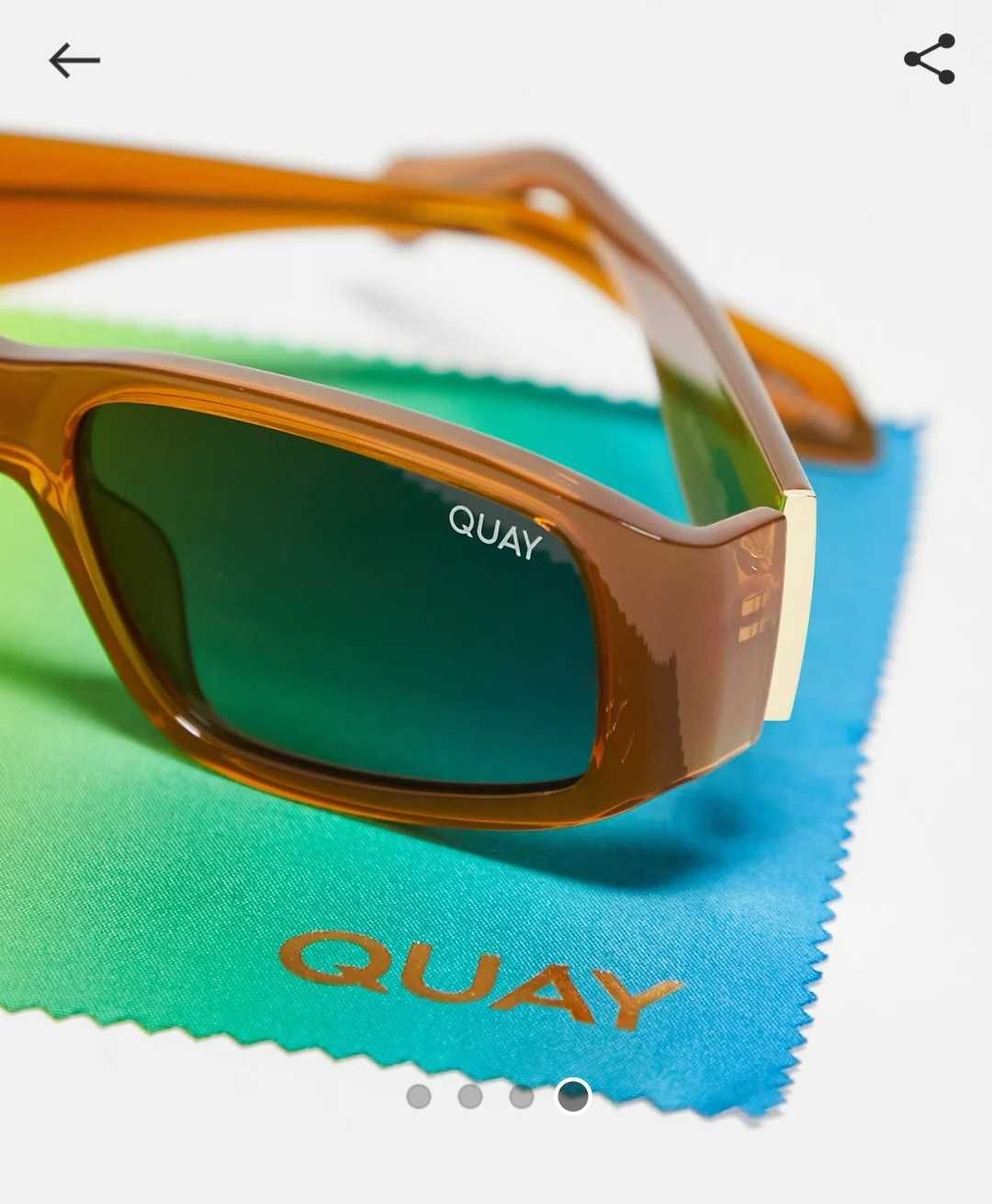 Слънчеви очила, Quay Australia, цвят Caramel ,Unisex Sunglasses