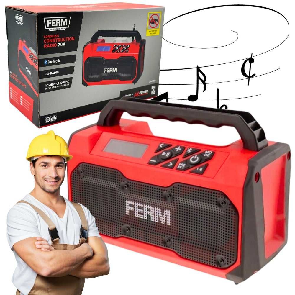 Строително радио Ferm Bluetooth