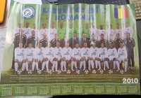 Poster inedit: echipa de fotbal Unirea Urziceni calendar 2010 autograf