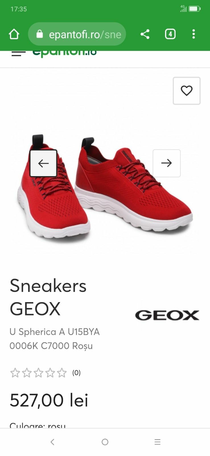 Sneakersi GEOX Respira U Spherica marimea 45