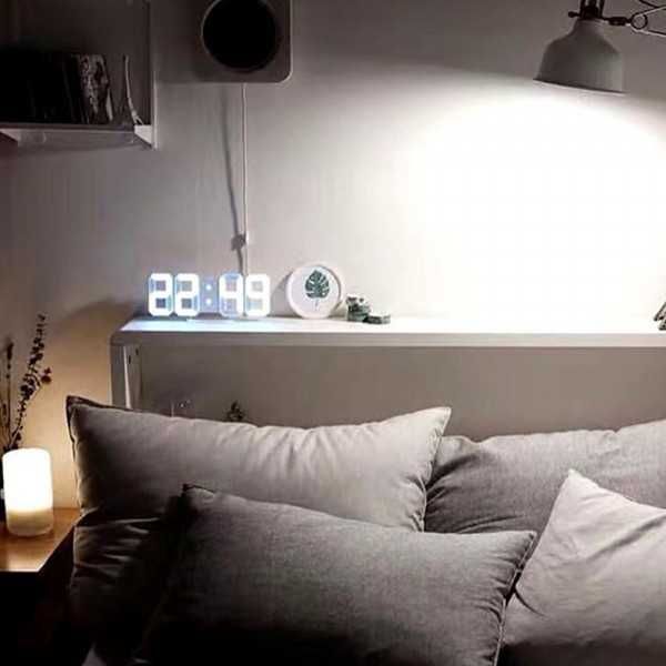 Дигитален светещ LED часовник и будилник GH0719L
