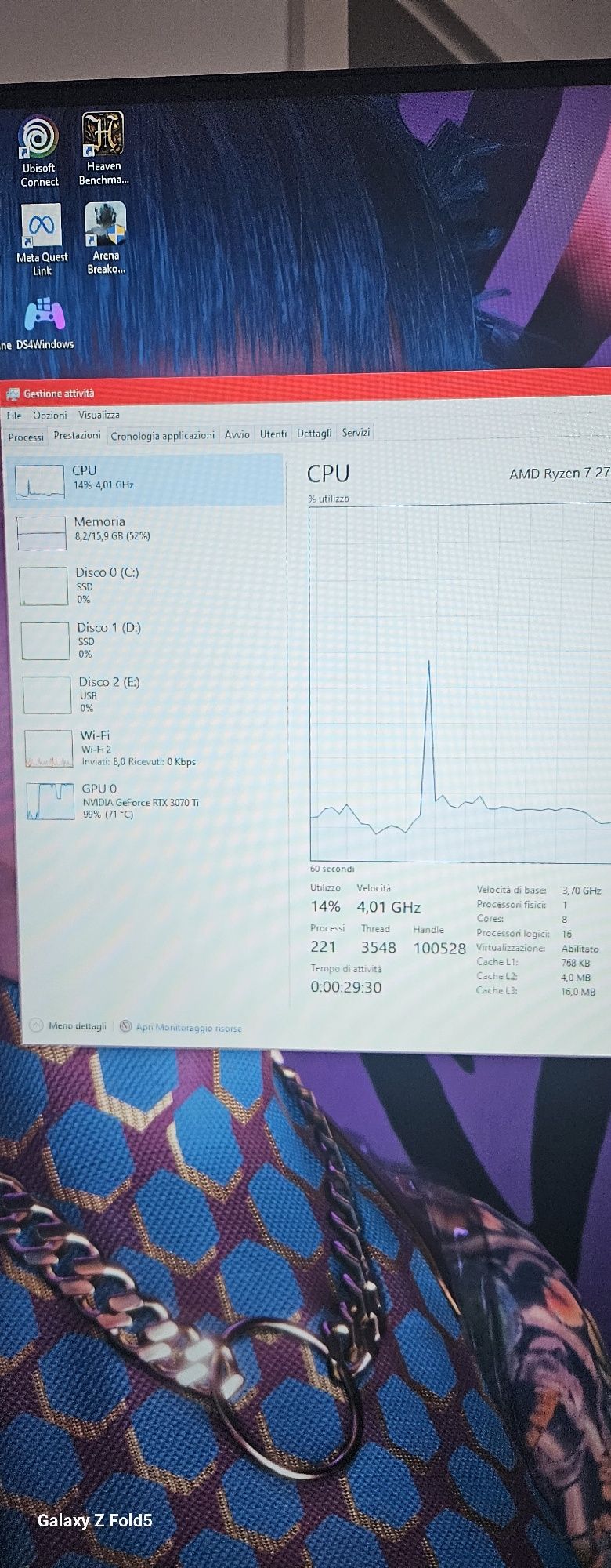 Stație Gaming PC RTX 3070ti