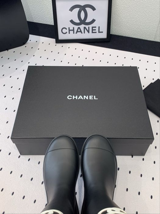Cizme chanel ploaie-Rubber boots premium pe comanda