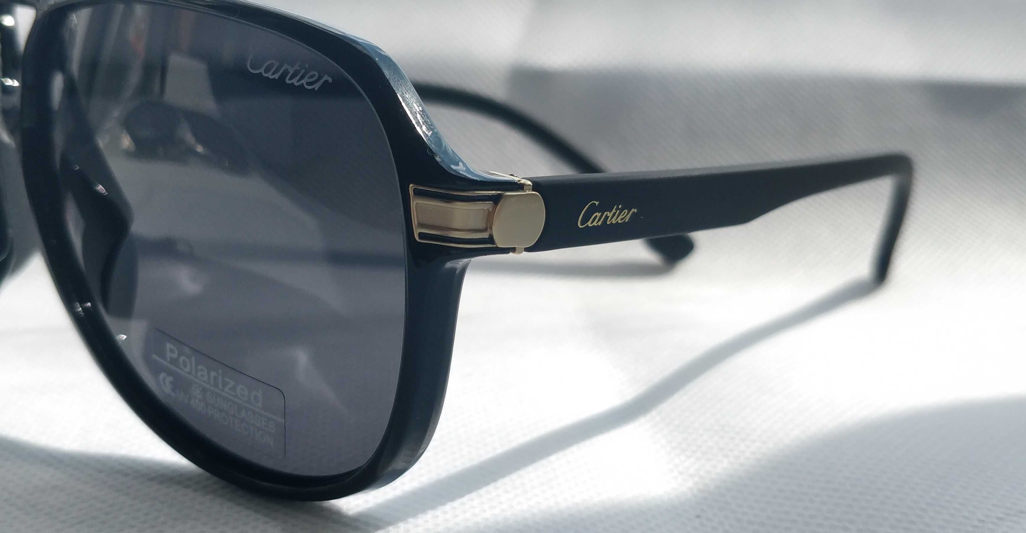 Ochelari de soare Cartier model 8, lentile negre, polarizate