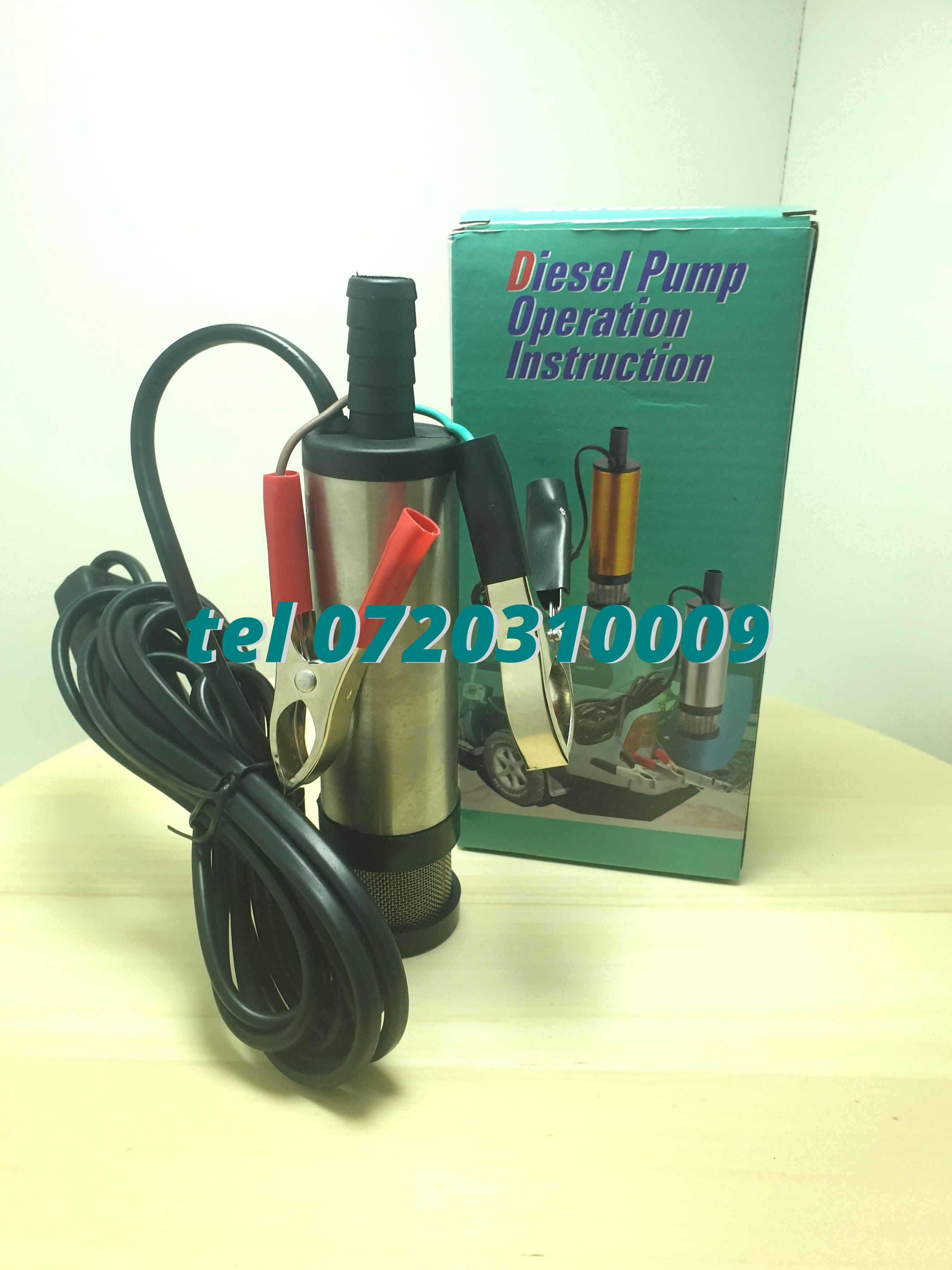 Pompa Submersibila 12v 12litri Per Minut Pentru Golit Butoaie