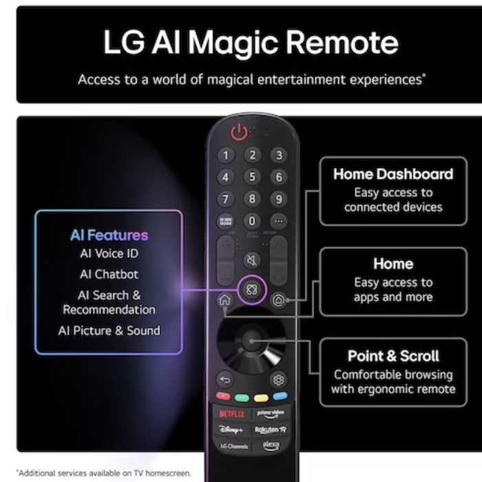 Televizor OLED Evo Smart LG 77C5ELB, Ultra HD 4K, HDR, 195cm