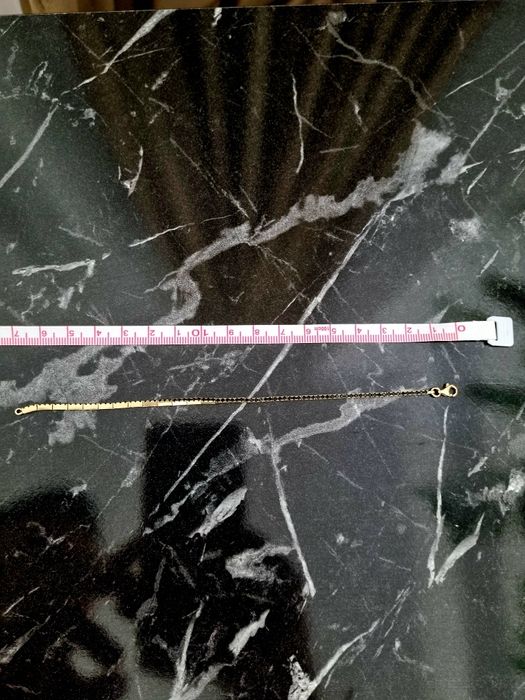 ‼️Bratara de aur*14k* cu pietricele negre sau verzi*295/g