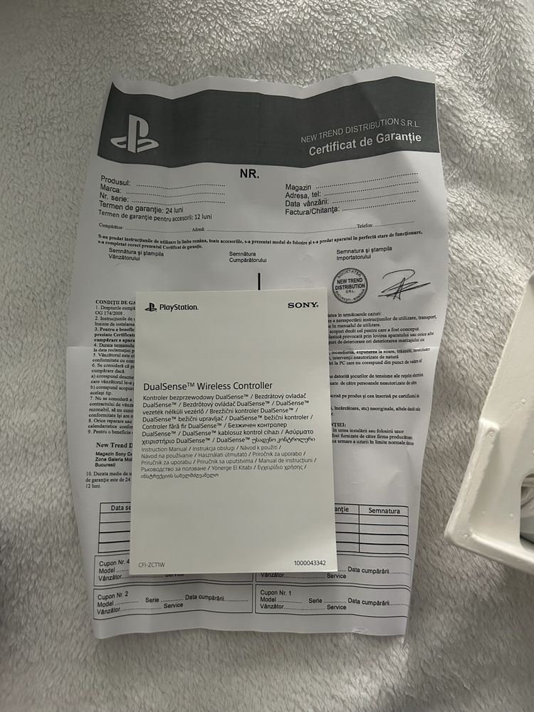 Controller Wireless PlayStation 5 (PS5) DualSense, White