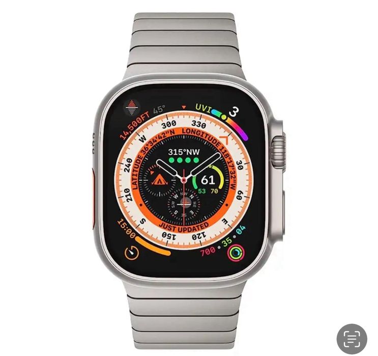 Curea Husa Metalic Titanium/Neagra Incarcator Ceas Apple Watch Iphone