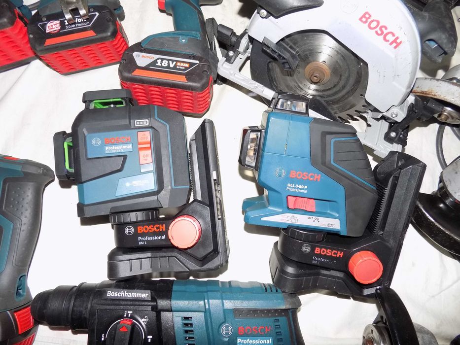 Picamer Bosch GSH 11 E, laser 3 fasciculi GLL 80-33G ,roto GBH 18V -26