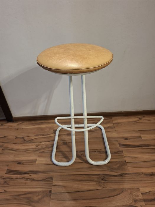 Scaun bar înalt crem