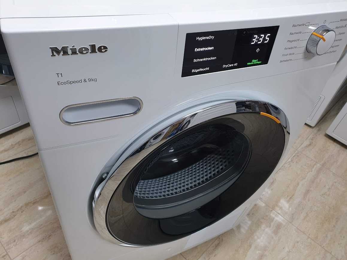 9кг Wi-Fi - Miele T1 Сушилня с Термопомпа и Аларма Миеле 12м Гаранция